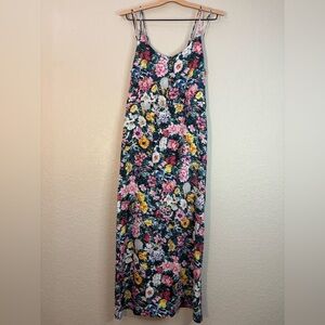Yumi Kim Green Multicolor Floral Slip Dress Size M